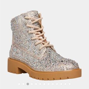 HUDSN RHINESTONES - Sparkling Crystal-Embellished Ankle Boots